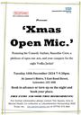 Xmas Open Mic