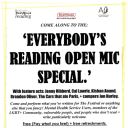 EVERYBODY’S READING FEST - OPEN MIC