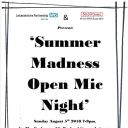 Summer Madness Open Mic Night